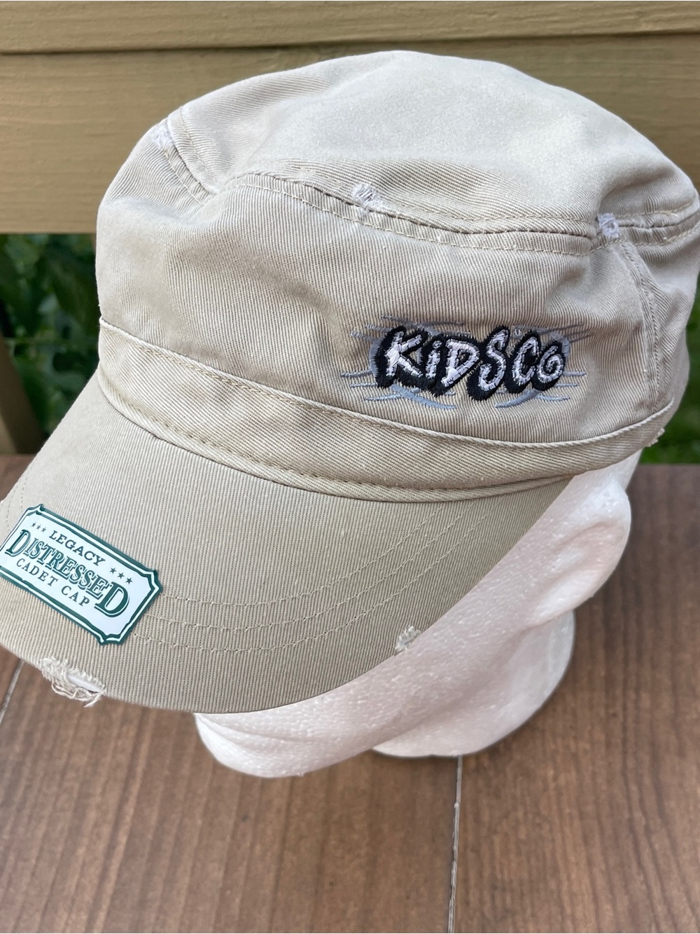 Legacy Beige Cadet Cap with KidsCo Embroidery